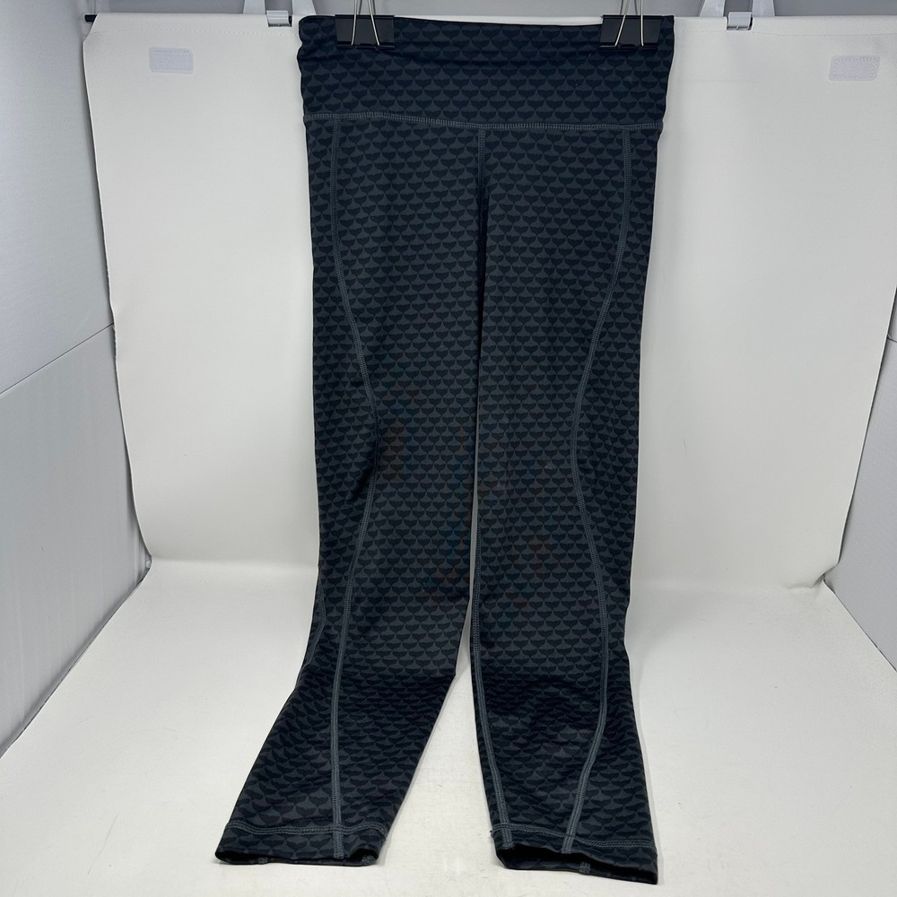 Vineyard Vines Leggings Women XS Gray Whale Tail Performance Activewear Running